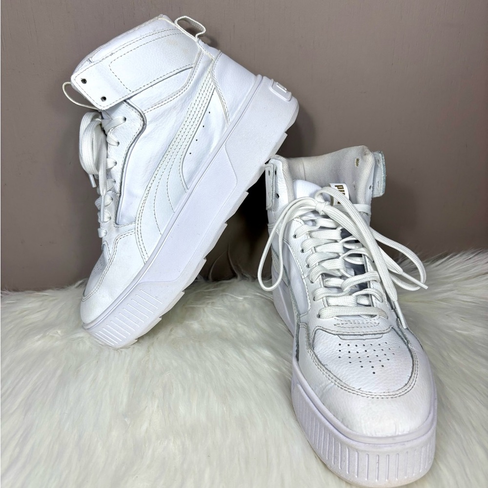 PUMA Leather High-Top Sneakers - Picture 9 of 10